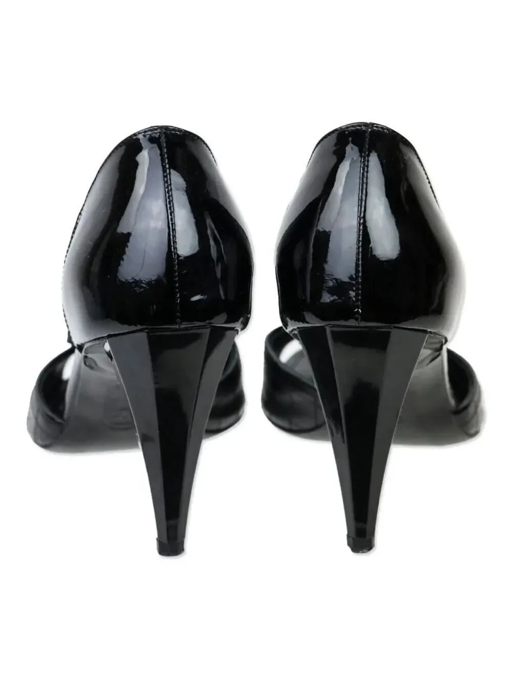 Chanel Black Quilted D'Orsay Peep Toe Flower Pumps EU 37.5 MSRP $1,195